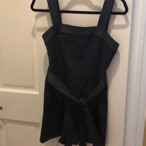 Intermix Navy romper with tie in front